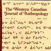 Cover image of Western Canadian Journal of Anthropology special issue, vol.1, no.1: Cree studies
